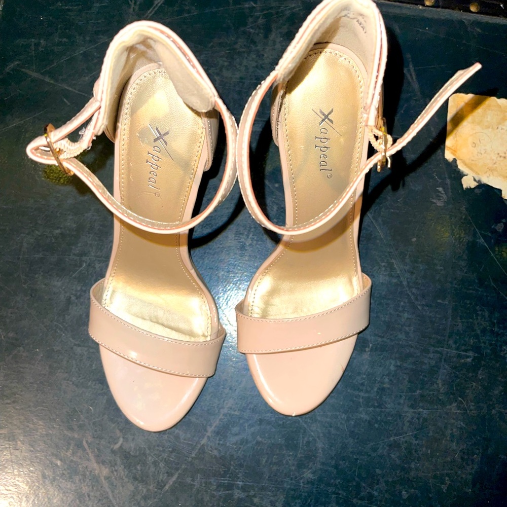 High heels worn once for a wedding.